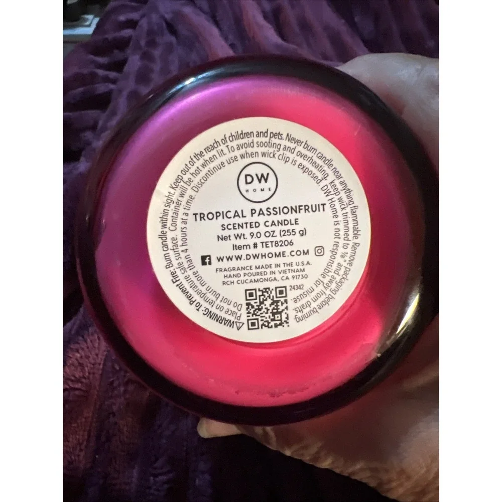 DW Home Richly Scented Candles Small Single Wick 9.0 oz. - Tropical Passionfruit